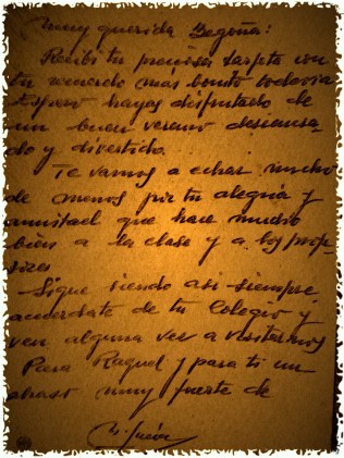 Postal cole por detras